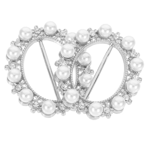 Angoily 2 Stück Damen Schalring Clips Legierung Schal Schnallen für Seidenschals und T Shirts Vielseitige Bekleidungsaccessoires Robuste und Langlebige Konstruktion von Angoily