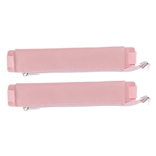 Angoily 2 Stück Federmäppchen Und Schreibwaren Stift Wraps Zeitschrift Fall Bleistifthalter Notebookhalter Notebook-stifthalter Notebooktasche Planerkoffer Pu Rosa von Angoily