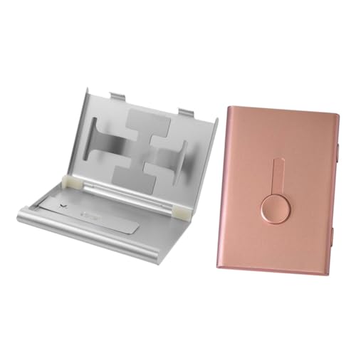 Angoily 2stücke Ausziehbarer Visitenkartenhalter Kartenetui Zum Ordnen Von Visitenkarten Und Fotos Bürozubehör Organisation Box Für Schreibtisch von Angoily
