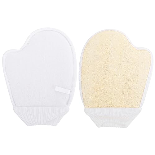 Angoily 2St Luffa-Badetuch Dusche Luffa Badehandschuh alles zum geburtstag stirnbänder Bad Luffa Handschuhe Handtuch Badeschrubber Badetücher reiben ein Bad nehmen Wäscher Garn von Angoily