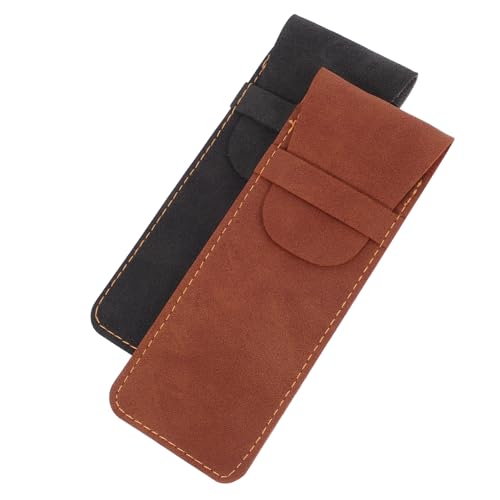 Angoily 2 Stück Notebook-Stifthalter Füllfederhaltertasche Abdeckung Federmäppchen Etui für Zwei Stifte modern Tagebuch Stifthalter Aufbewahrungstasche für Farbstifte Pu Angoily 2 Stück Notebook-Stifthalter Füllfederhaltertasche Abdeckung Federmäppchen Etui für Zwei Stifte modern Tagebuch Stifthalter Aufbewahrungstasche für Farbstifte Pu von Angoily