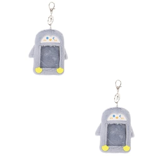 Angoily 2 Stück Plüsch Kartenhalter Niedlicher Pinguin Kartenetui für Id Karten Spielkarten Visitenkarten Leicht Strapazierfähig für Lehrer Ärzte Büroangestellte mit Praktischer von Angoily