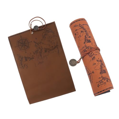Angoily 2 Stück Retro Stifterolle aus Robustem Segeltuch Geräumiges Federmäppchen mit Anti verschleiß Material Platzsparend Aufrollbar Praktisches Etui für Stifte und Bleistifte für von Angoily