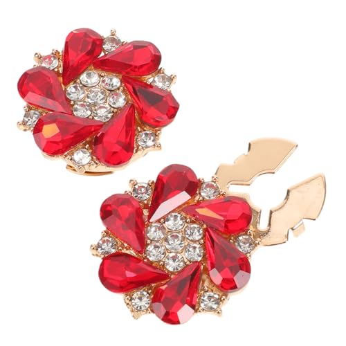 Angoily 2 Stück Strass Knopfüberzüge Abnehmbare Legierungsmanschetten-accessoires Sichere und Vielseitige Dekoration für Hemdärmel Geeignet für DIY und Stilvolle Blusenverzierung von Angoily