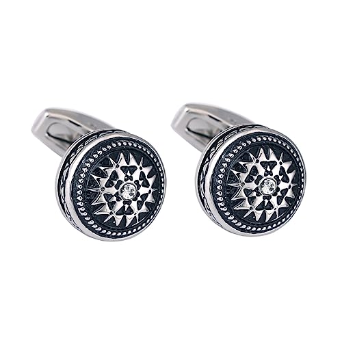 Angoily 2 Stück Strass Manschettenknöpfe für Herren Elegantes Design für Anzüge und Wiederverwendbar und Vielseitig für Formelle Anlässe und Freizeitveranstaltungen von Angoily