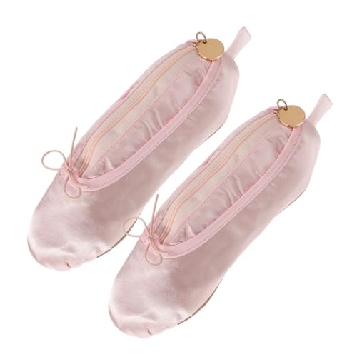 Angoily 2 Stück Tanzschuh Make Up Tasche Ballettschuh Make Up Stift Aufbewahrungstasche Mehrzweck Organizer Für Kosmetik Schreibwaren Und Pinsel von Angoily