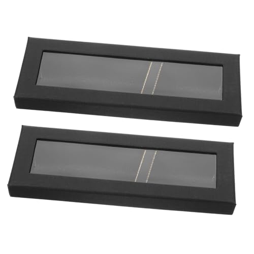 Angoily 2 Stück Teiliges Federmäppchen Verschleißfest mit Sichtfenster Kleine Praktische Stiftebox zum Schutz und Organisieren von Kugelschreibern Bleistiften und Füllfederhaltern für von Angoily