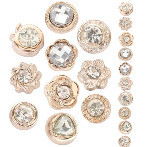 Angoily 20 Stück Perlenbrosche Sicherheitsnadelschmuck für Frauen Pulloververschluss magnetische Brosche Pullover-Schal-Clips für Frauen schicke Hemdklammern Hemdbrosche Strasssteine von Angoily