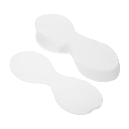 Angoily 200st Nicht Gewebtes Augenmaskenpapier Hautpflege Auge Nicht Gewebte Wattepads Hautpflegepapier Augenpapier Pad-papier Baumwoll-linters Weiß Wunderschöne Augen von Angoily