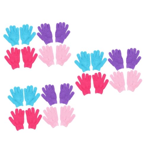 Angoily 24 Stk Bade-Peeling-Handschuhe esponja para bañarse Männer Duschgel Handschuhe für Männer Handtuch Duschhandschuhe mit fünf Fingern Badehandschuhe zum Duschen ein Bad nehmen Mann von Angoily