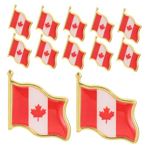 Angoily 25 Stück Flaggenbrosche Nationalstolz Flaggen Anstecknadel Zubehör Flaggen Anstecknadel Blatt Patch Oh Abzeichen Anstecknadeln Party Brosche Ästhetische Brosche von Angoily