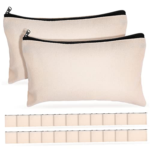 Angoily 25Stücke Teiliges Reißverschlussbeutel Multifunktionale Bleistift und Kosmetiktaschen für Reisen Bürobedarf und Persönliche Gestaltung von Angoily