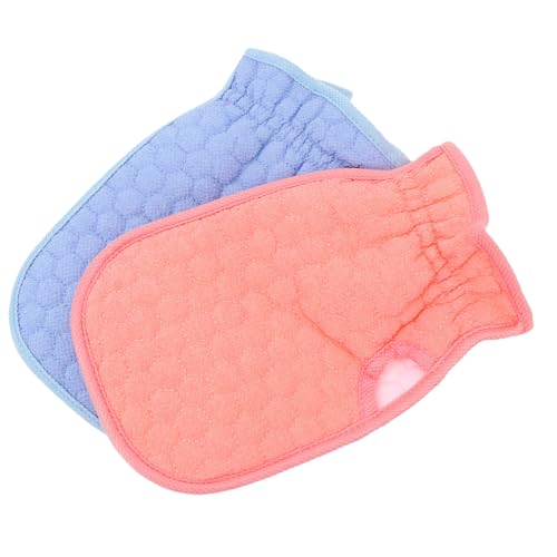 Angoily 2St Peeling-Handschuhe für den Rücken exfoliating glove exfoliate gloves rnw skin care badehandtuch gefrostet Badetuch Badebürste Wäscher Schrubben Stoff aus Pflanzenfasern von Angoily