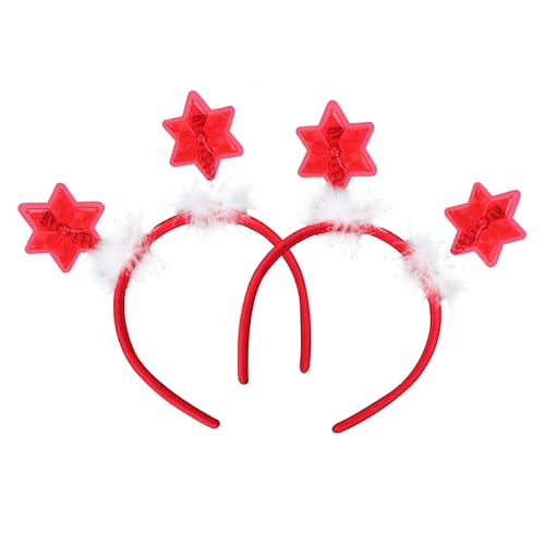 Angoily 2St Urlaubsparty-Stirnband Sonnenbrille christmas haarreif christmas headband Tiara Haarspange Weihnachtshaarband Herzförmig Kopfbedeckung Kleidung Amor Fräulein von Angoily