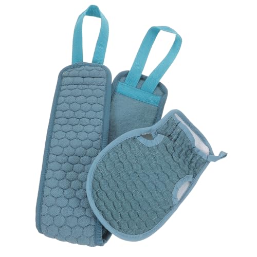 2St health wellness massage-handschuh badetücher badelaken back pinsel Handschuhe Badehandschuh Reiben Sie das Reibetuch zurück zurückwischen Badetuch mit einem Handtuch Fräulein von Angoily