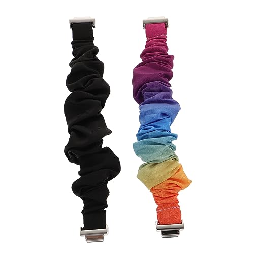 Angoily 2Stücke Bequeme Elastische Uhrenarmbänder Für Flexibles Trageschlaufe Mit Modischem Leopardenmuster Sanftes Nylonmaterial von Angoily