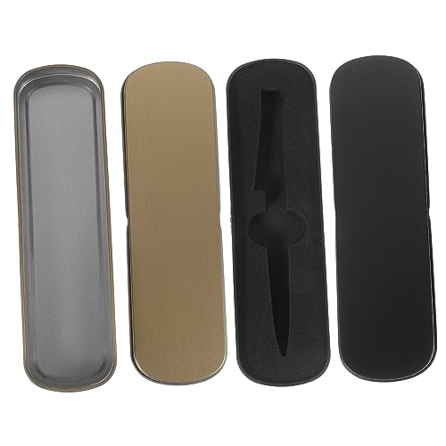 Angoily 2stücke Metall Bleistiftboxen Roségold Und Robuste Schreibwaren-Container Für Schule Stifthalter Und Kosmetik-Organizer Für Studenten Und Profis von Angoily