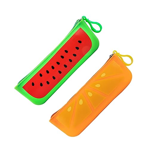 Angoily 2Stücke Stiftbeutel Kreative Schreibwaren Organizer Große Kapazität Cartoon Design Für Studenten Reißverschluss Federmäppchen Für Stifte Und Zubehör von Angoily