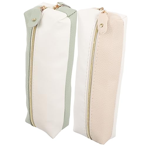 Angoily 2stücke Federmäppchen Schmal Süß Stiftetasche Tragbar Für Stifte Bleistifte Lineale Mit Reißverschluss Für Schule Büro Künstler von Angoily