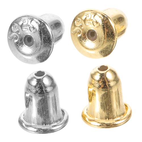 Angoily 2paare Ohrringverschlüsse Aus Schraubverschluss Für Damen Silberne Ohrringverschlüsse Ohne Stechen Ohrringverschluss-stopper Für Ohrstecker Tragbare Für Heimwerker von Angoily