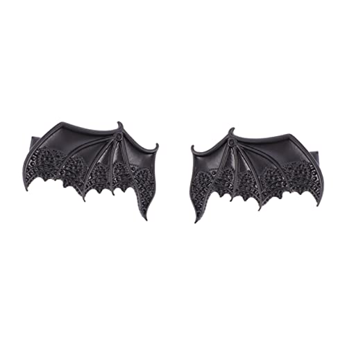 Angoily 2st Halloween-haarspangen Dekorative Haarspangen Haargummis Für Mädchen Fledermaus-haarspangen Für Frauen Party-haar-accessoire Legierung Kind Haarklammer Jahrgang von Angoily