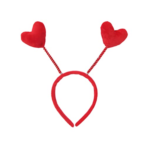 Angoily 2St Herzhaarverschlüsse für Mädchen liebe Herz Stirnbänder Valentinstag Herz Boppers Valentinstag Haarreifen haarschmuck Halloween Stirnband Kleidung Geschenk Kind Kopfbedeckung von Angoily