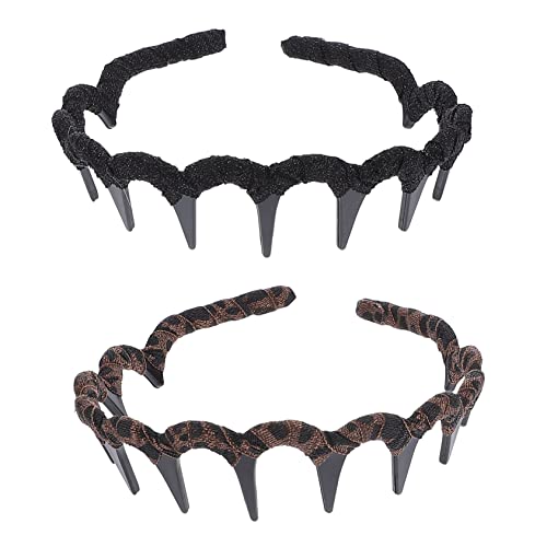 Angoily 2St Stirnband Haarband haarschmuck Stirnbänder für das Haar-Make-up von Frauen Haarspangen für Mädchen Haarklammer Haarnadel Haarreifen aus Acryl rutschfeste Kopfbedeckung Sport von Angoily