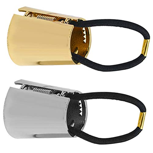 Angoily 2stücke Metall Pferdeschwanz Haargummis Elastische Haarbänder Für Frauen Mädchen Haarzubehör Für Sport Yoga Training von Angoily