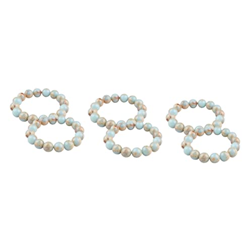 Angoily 3 Sätze Perlenarmband Dekoratives Armband Für Frauen Blaue Perlen Und Besondere Anlässe Vielseitig Für Freizeit Und Partys 2 Stücke * 3 von Angoily