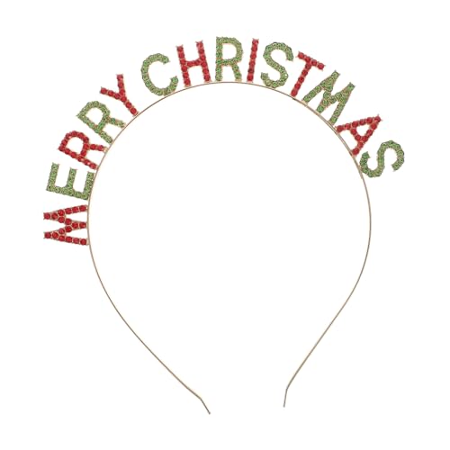 Angoily 3 Weihnachtsstirnband personalisierte deko christmas haarreif karneval kopf Frohe Weihnachten Haarreifen modische Stirnbänder haarschmuck Buchstabe entworfenes Stirnband von Angoily