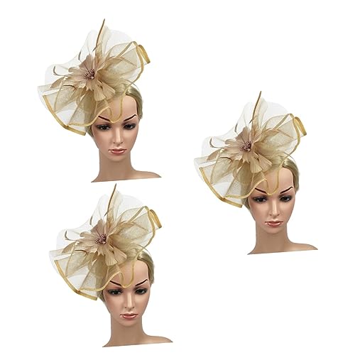 3 Stk halloween haarreifen haar zubehör haarsschmuck Women's headwear Lady headdress haircharm Party headwear damen mützen Kleid Hut Derby Schleier Fräulein Kopfbedeckung von Angoily