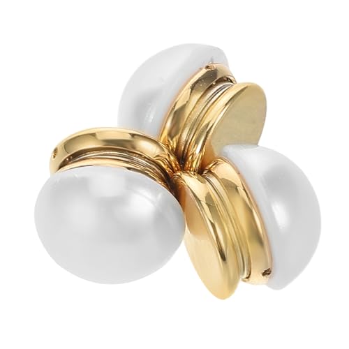 Angoily 3 Stück Magnetische No Sew Knöpfe mit Eleganten Perlen Unsichtbare Broschenpins für Blusen Kleider Pullover Sicherer Halt ohne Nähen Modisches Schmuck Accessoire für Damen von Angoily