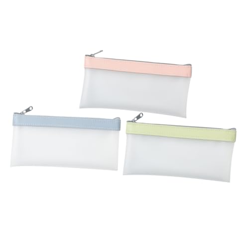 Angoily 3stücke Durchsichtiges Federmäppchen Mit Reißverschluss Kleines Federmäppchen Aus TPU-Material Kratzfestes Stiftemäppchen Für Stifte Bleistifte Lineale Notizen Radiergummis Angoily 3stücke Durchsichtiges Federmäppchen Mit Reißverschluss Kleines Federmäppchen Aus TPU-Material Kratzfestes Stiftemäppchen Für Stifte Bleistifte Lineale Notizen Radiergummis von Angoily