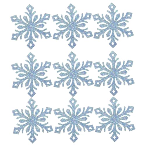 Angoily 30 Stück Schneeflocken Haarnadeln Selbstgemacht Zubehör für Mädchen Bastelmaterial für Haarspangen Weihnachts Haarschmuck Kreative Kopfbedeckung für Kinder von Angoily