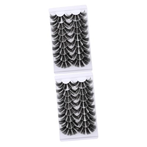 Angoily Zubehör Für Wimpernverlängerung 32 Paare Falsche Wimpern Cosplay Eyeliner 3d chemische Faser Make-up Wimpern von Angoily
