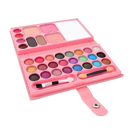 Angoily 33 Make-up-Palette Lidschattenplatte Babyspielzeug Rosa kosmetisches Accessoire Lidschatten für Kinder Mädchen Lidschatten-Palette einstellen Zubehör Fräulein Tablett Pulver von Angoily