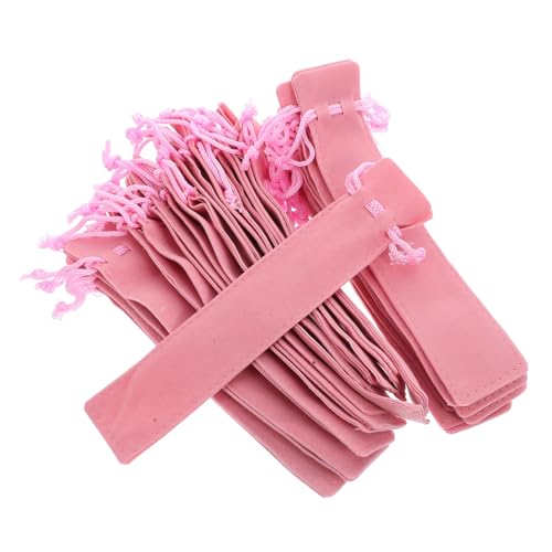 Angoily 35 Stück Federmäppchen Mit Kordelzug Markierstifttasche Stifthülle Schreibwarentasche Stiftbehälter Kleine Stifttasche Füllfederhalter Federmäppchen Damen Stifttasche von Angoily