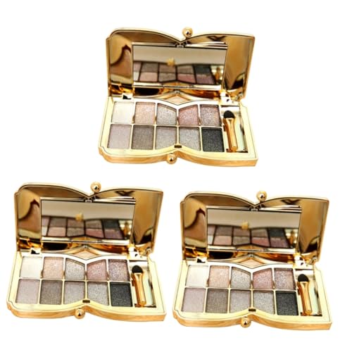 Angoily 3 Stücke Make-up Lidschatten-palette Set 10 Farben Glitter Lidschatten Mit Pinsel Angoily 3 Stücke Make-up Lidschatten-palette Set 10 Farben Glitter Lidschatten Mit Pinsel von Angoily