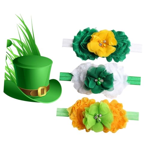 Angoily 3St Blumenstirnbänder Haarschmuck für Babys Kopftuch baby stirnbänder kinder haarschmuck Stirnband Baby-Stirnbänder für Mädchen die Blumen Kombination Kleine von Angoily