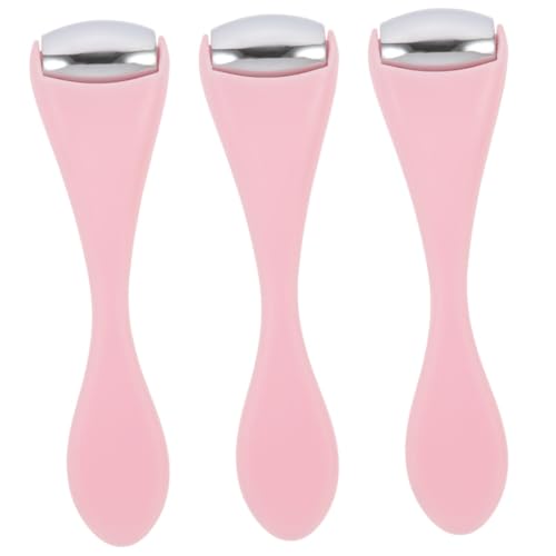 Angoily 3st Eiswalze Massieren Augencremestift Aus Metall Augenrolle Aus Metall Anti-aging-augenroller Mini-gesichtsroller Augencreme-applikatorstab Make-up-gadgets Massage Abs Löffel von Angoily