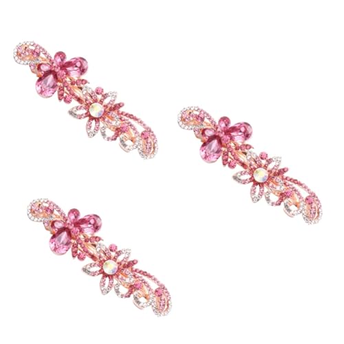 Angoily 3st Haarschmuck Aus Strass Kopfbedeckungen Für Damen Haarspangen Frauen Haarspange Haarschmuck Aus Kristall Haarklammern Für Frauen Haarnadel Braut Horizontaler Clip Strasssteine von Angoily