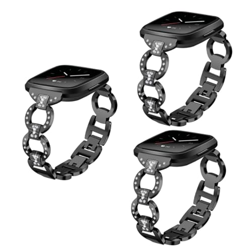 Angoily 3st Uhrenarmband Für Für Uhr Uhrenarmbänder Für Herren Betrachten Schwarzer Waffenkaffee Uhrenarmband Aus Edelstahl Bänder Für Frauen Noir Edelstahlband Drin Metall von Angoily