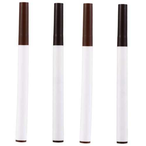 Angoily 4 Stück Augenbrauenstift Mit Vier Gabeln Kosmetik Augenbrauenstift Auge Seidenraupe Stift Aufhellen Striche Bleistifte Eyeliner Kunststoffschale Fräulein Wasserdicht von Angoily