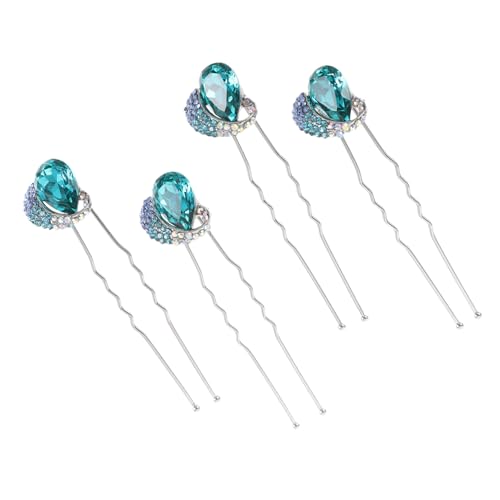 Angoily Haarnadel Aus Metall in U-form für Hochzeiten Bräute 4-teiliges Haarnadel-set mit Strasssteinen Haar-accessoires für Hochzeiten Haarschmuck für Frauen und Mädchen Angoily Haarnadel Aus Metall in U-form für Hochzeiten Bräute 4-teiliges Haarnadel-set mit Strasssteinen Haar-accessoires für Hochzeiten Haarschmuck für Frauen und Mädchen von Angoily