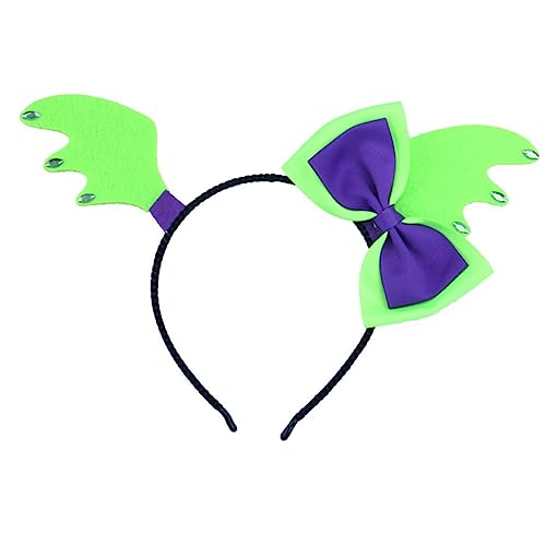 Angoily 4 Stück Fledermausflügel-Stirnband Haar Damen halloween kopfschmuck halloween kopfbedeckung Tiara Halloween-Kopfschmuck Halloween-Kopfbedeckung Krawatte Fräulein von Angoily