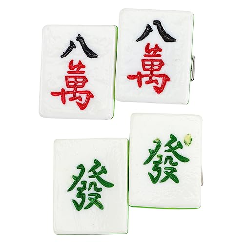 Angoily 4 Stück Mahjong-haarnadel Blumenmädchen-kopfschmuck Blumenmädchen Haarschmuck Süße Haarspangen Für Mädchen Mahjong-ohrringe Schmecken Kunststoff Kleinkind Zubehör von Angoily