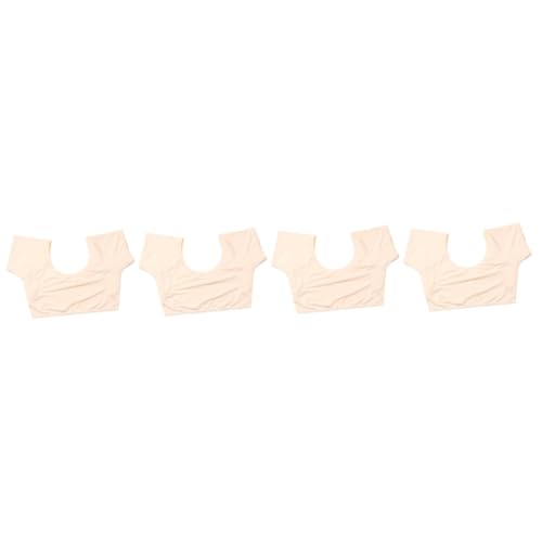 4 Stück Schweißpads unter den Achseln underarm sweat pad unterarm schweiß pads Schweißhemmende Unterwäsche damen unterwäsche dünner Schnitt Weste Milchseide Platte Mann Unterhemd von Angoily