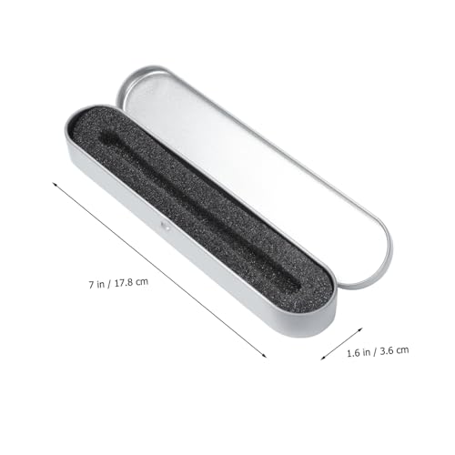 Angoily 4 Stück Teiliges Metall Stifteetui mit Schwamm Einlage Robuste Quadratische Geschenkbox aus Hochwertigem Eisen Praktische Aufbewahrung für Stifte Langlebig und Schützend von Angoily