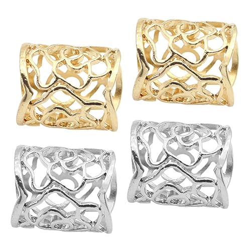 Angoily 4 Stück Teiliges Schalringe aus Hochwertiger Legierung Vintage Rosenmuster Vielseitige Schalclips für Seidenschals Cardigans und Kleidung Dekorativer Halter für Damen Geeignet für von Angoily