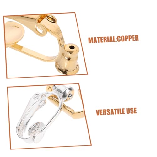 Angoily 40stücke Ohrringclips Konverterkomponenten Zur Herstellung Von Ohrringen Mit Bequemen Ohrring-pads Für Damen Ohne Piercing Nötig Zum Anklipsen An Ohrringe von Angoily